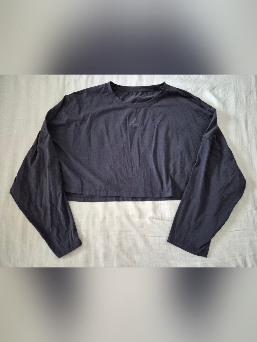 Harry Potter Cropped Long-Sleeve Batwing Tee Deathly Hallows